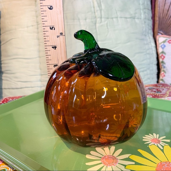 Art Glass Pumpkin - Picture 5 of 9